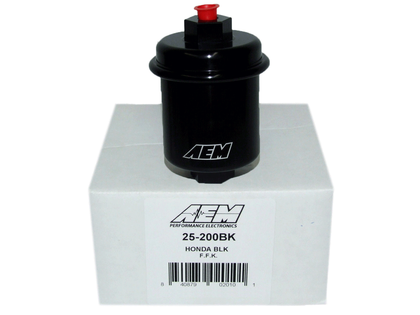 High Volume Fuel Filter Acura/Honda Inlet 14mm x 1.5 Outlet 12mm x 1.25 AEM Electronics