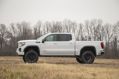4 Inch Suspension Lift Kit Strut Spacers & V2 Shocks 19 Silverado/Sierra 1500 Trailboss/AT4 4WD Rough Country