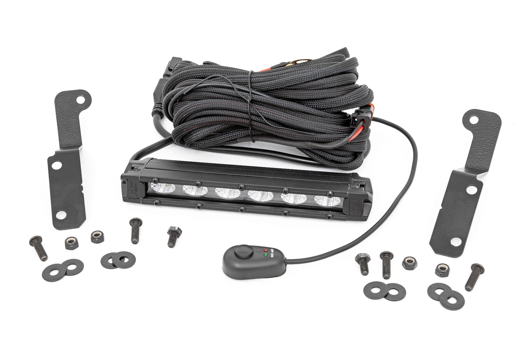 LED Light Kit | Cowl Mount | 6" Black Slimline | Can-Am Maverick X3 