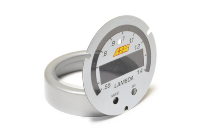 X-Series Wideband UEGO AFR Gauge Accessory Kit Silver Bezel and White AFR/Lambda Faceplate AEM Electronics