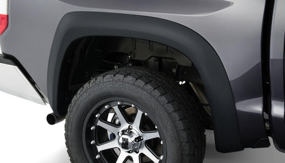 Black Extendafender Style Smooth Finish 4-Piece Fender Flare Set For 2003-2006 Toyota Tundra, Excludes Crew Cab Bushwacker