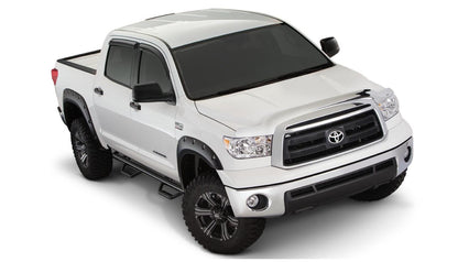 Black Pocket/Rivet Style Smooth Finish 4-Piece Fender Flare Set For 2007-2013 Toyota Tundra Bushwacker