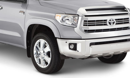 Oe Style Color Matched Silver Sky Metallic 4-Piece Fender Flare Set For 2019-2021 Toyota Tundra, Must Remove Mudflaps Bushwacker