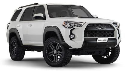 Black Pocket/Rivet Style Smooth Finish 4-Piece Fender Flare Set For 2014-2022 Toyota 4Runner (Excludes Limited) Bushwacker
