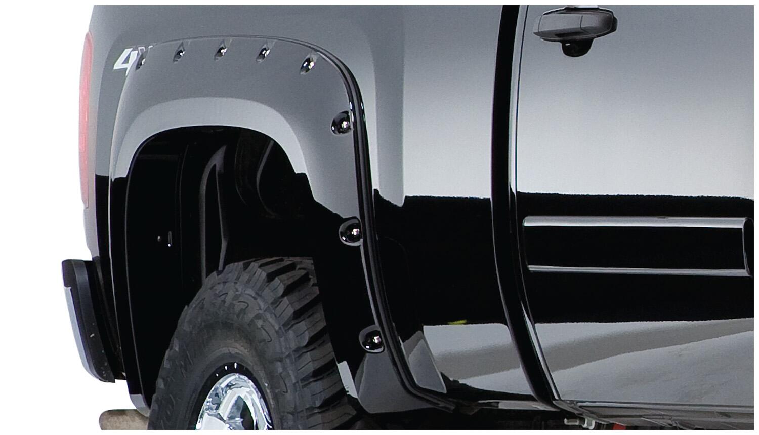 Black Cutout Style Smooth Finish Rear Fender Flares For 1984-1989 Toyota 4Runner Bushwacker