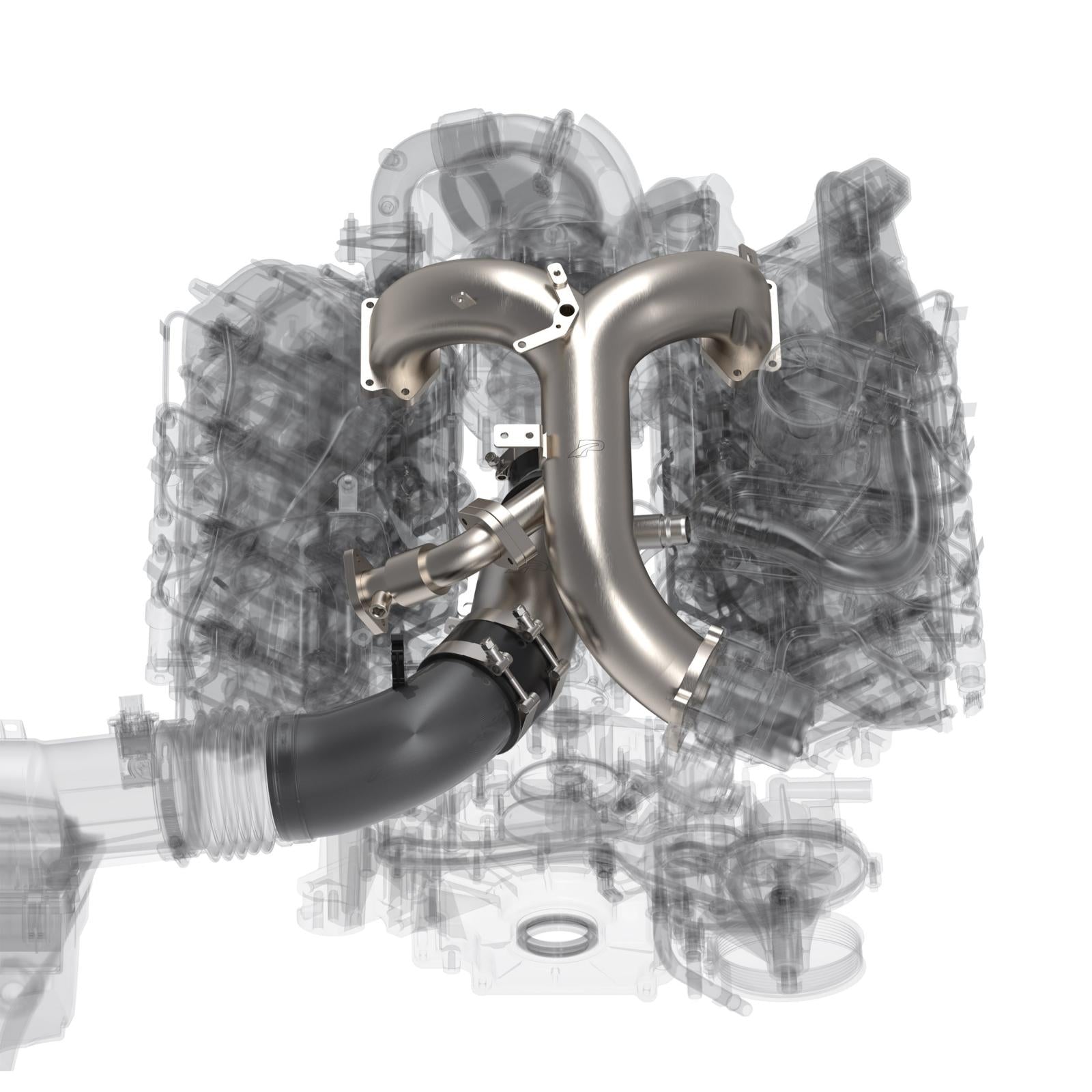 Turbo Inlet and Intake Manifold Kit - Ford 6.7L Powerstroke 2020-2025 - Brushed Pacific Performance Engineering
