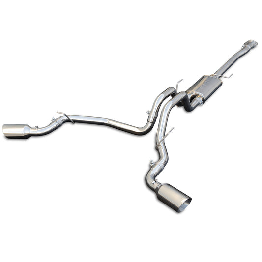 Exhaust Cat Back Ford F150 (2009-2014) Polished Tube Polished Tips