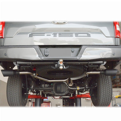 Exhaust Cat Back Ford F150 (2015-2022) Raw Tube Black Tips