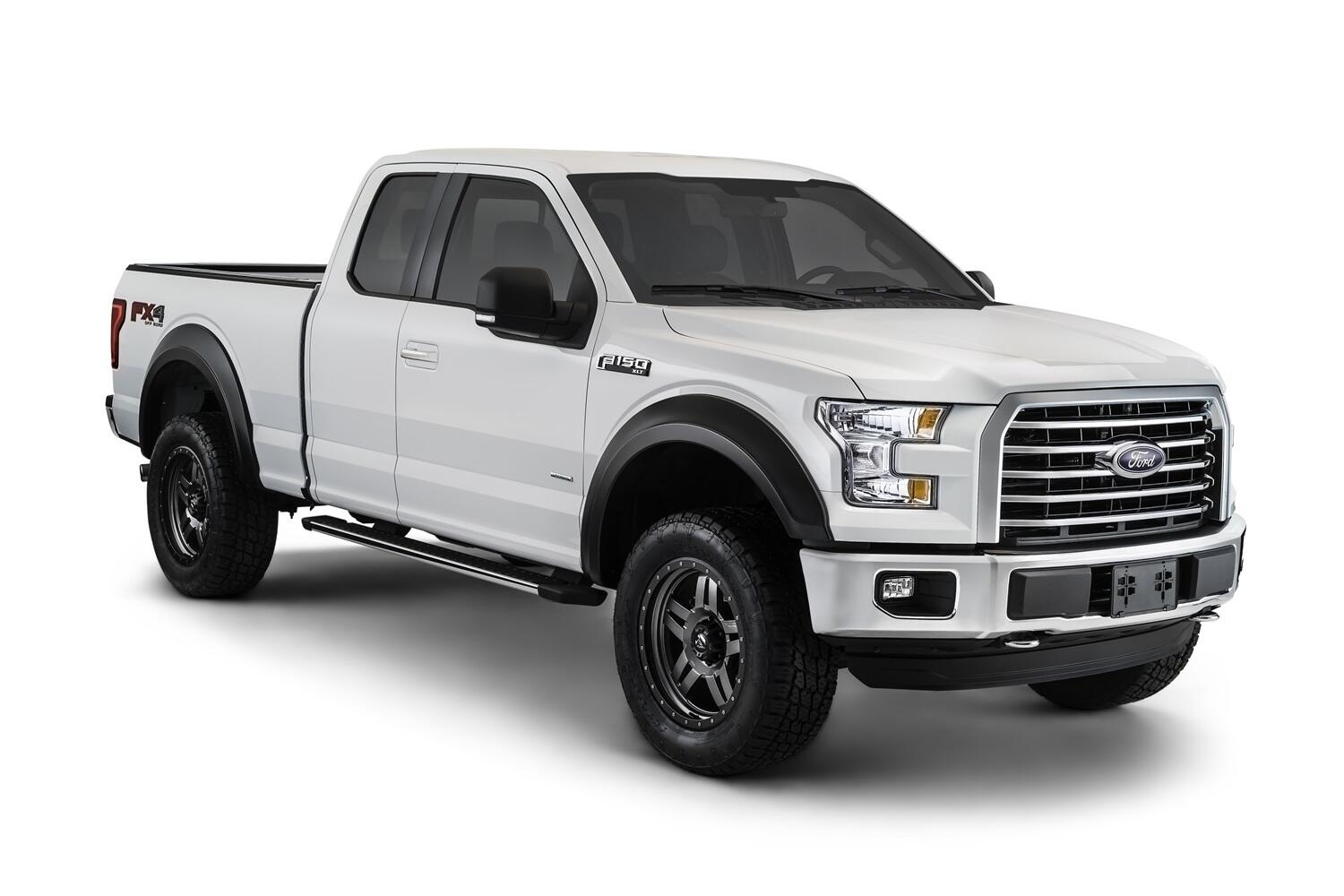 Black Extendafender Style Smooth Finish 4-Piece Fender Flare Set For 1989-1995 Toyota Pickup Bushwacker