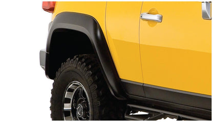 Black Extendafender Style Smooth Finish 4-Piece Fender Flare Set For 2007-2014 Toyota Fj Cruiser Bushwacker