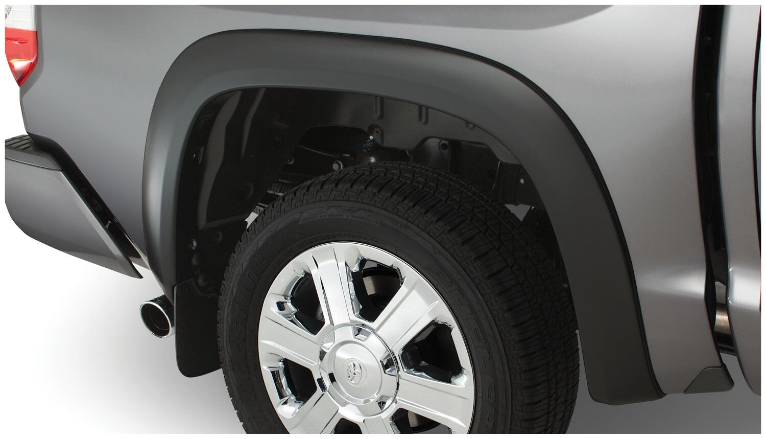 Black OE Style Smooth Finish 4-Piece Fender Flare Set For 2009-2011 Toyota Rav4 (Base Model Only) Bushwacker