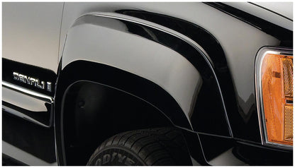 Black OE Style Smooth Finish 4-Piece Fender Flare Set For 2007-2013 Sierra 1500 2007-2014 Sierra 2500 Hd Fits 78, 78.7, 97.6 Inch Bed Bushwacker