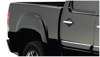 Black OE Style Smooth Finish 4-Piece Fender Flare Set For 2007-2013 GMC Sierra 1500 Fits 69.3 Inch Bed Bushwacker