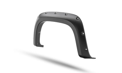 Black Pocket/Rivet Style Smooth Finish 4-Piece Fender Flare Set For 2021-2022 Chevrolet Colorado 74.0 In Bed Bushwacker