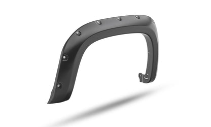 Black Pocket/Rivet Style Smooth Finish 4-Piece Fender Flare Set For 2021-2022 Chevrolet Colorado 74.0 In Bed Bushwacker