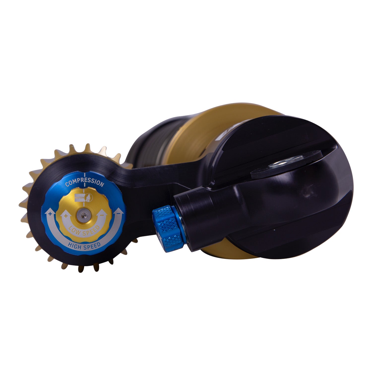 Suspension Shock Absorber and Coil Spring Assembly Monotube Front Left Can-Am Maverick X3 RS Turbo Type III Hard Anodized Black Hawk Powersports Bilstein