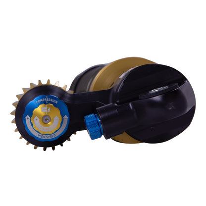 Suspension Shock Absorber and Coil Spring Assembly Monotube Front Left Can-Am Maverick X3 Type III Hard Anodized Black Hawk Powersports Bilstein