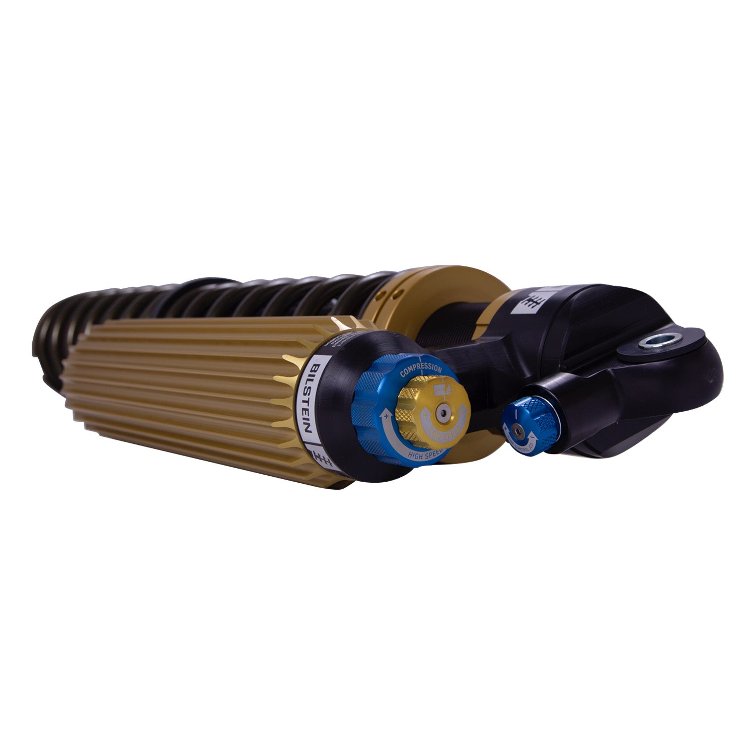 Suspension Shock Absorber and Coil Spring Assembly Monotube Front Left Can-Am Maverick X3 Type III Hard Anodized Black Hawk Powersports Bilstein