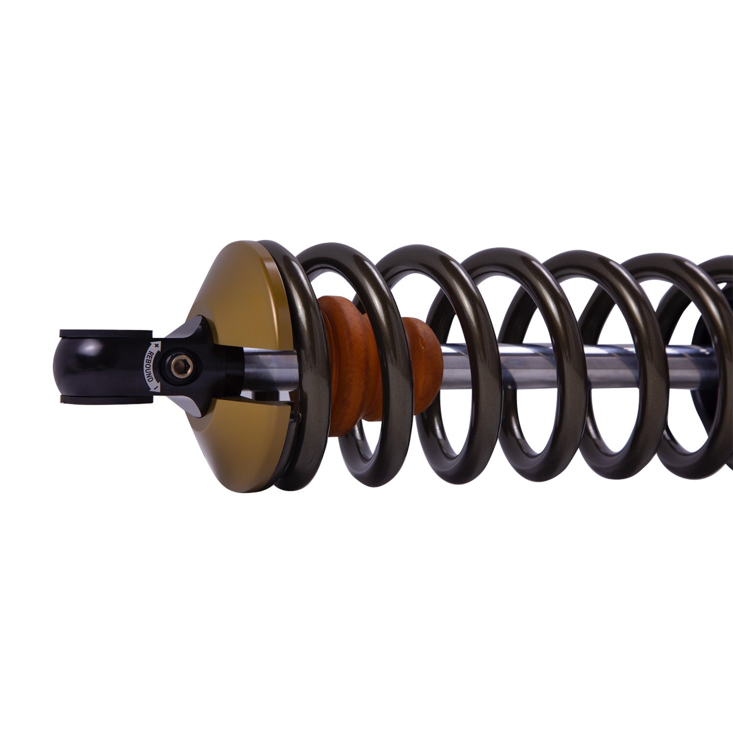 Suspension Shock Absorber and Coil Spring Assembly Monotube Front Right Can-Am Maverick X3 Max RS Turbo R Type III Hard Anodized Black Hawk Powersports Bilstein