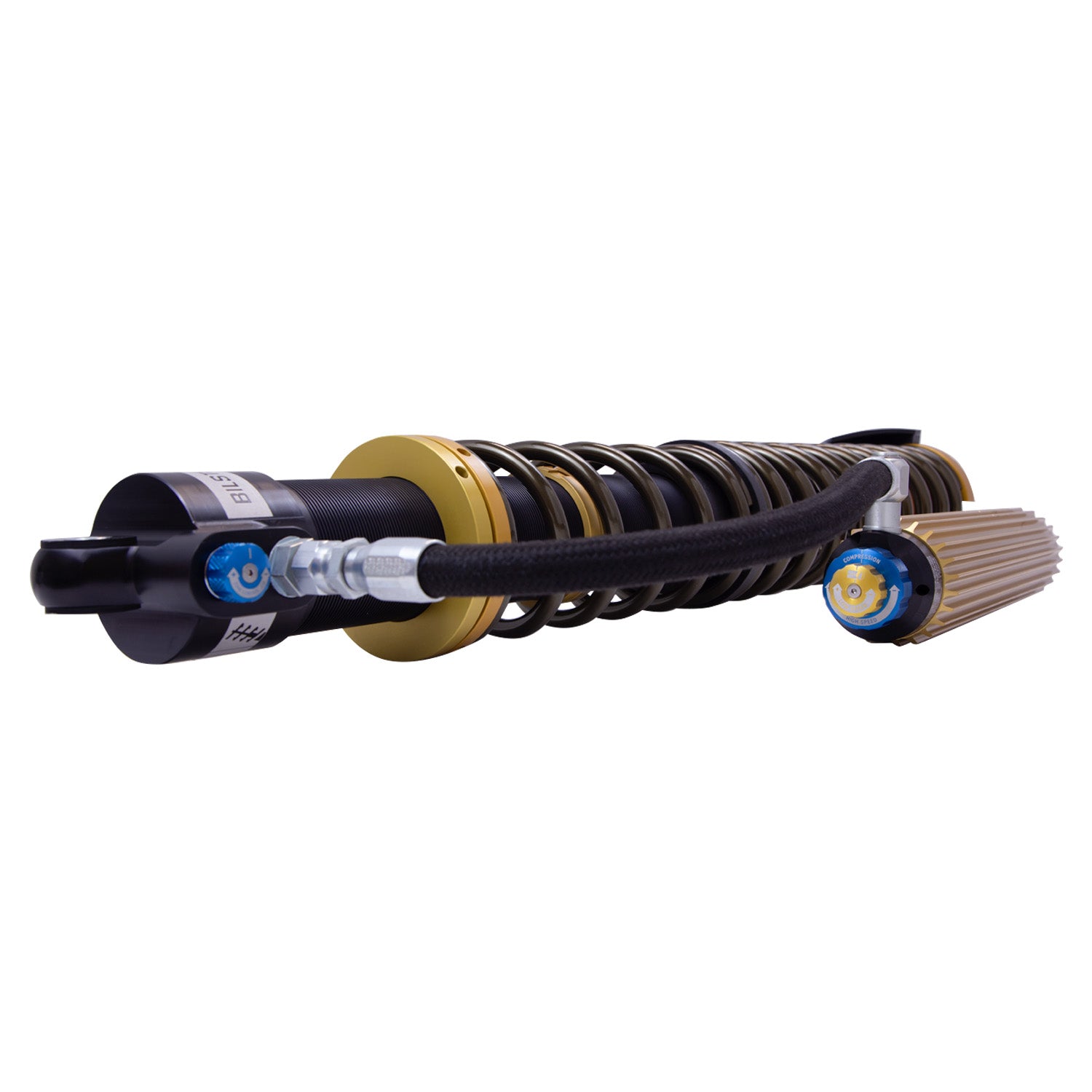 Suspension Shock Absorber and Coil Spring Assembly Monotube Rear Left Can-Am Maverick X3 Max RS Turbo R Type III Hard Anodized Black Hawk Powersports Bilstein