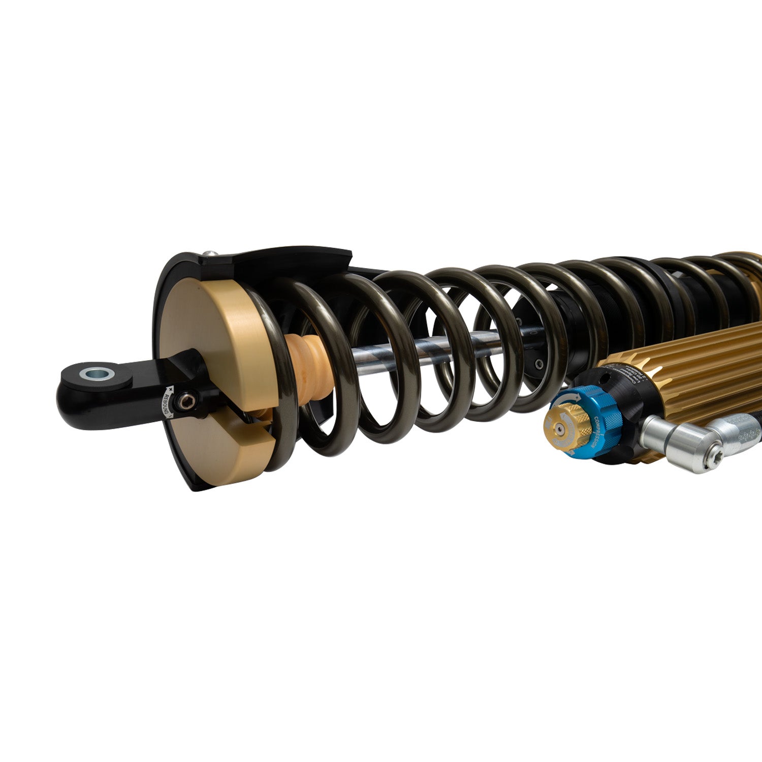 Suspension Shock Absorber and Coil Spring Assembly Rear Monotube Polaris RZR XP 4 1000 Black Hawk Powersports Bilstein