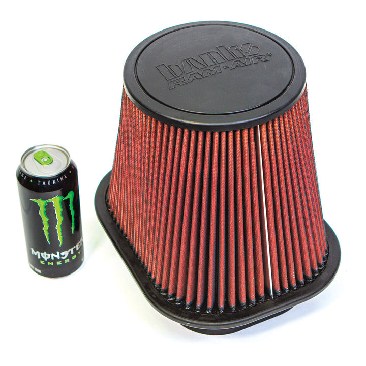 Ram-Air Oiled Filter for 17-19 Ford Super Duty 6.7L and 20-24 Chevy/GMC 2500/3500 6.6L Duramax Banks Power