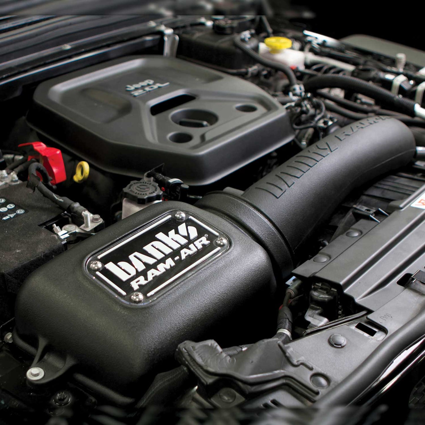 Banks Ram-Air Big-Ass Dry Filter Cold Air Intake System for 18-23 Jeep Wrangler JL 2.0L Turbo