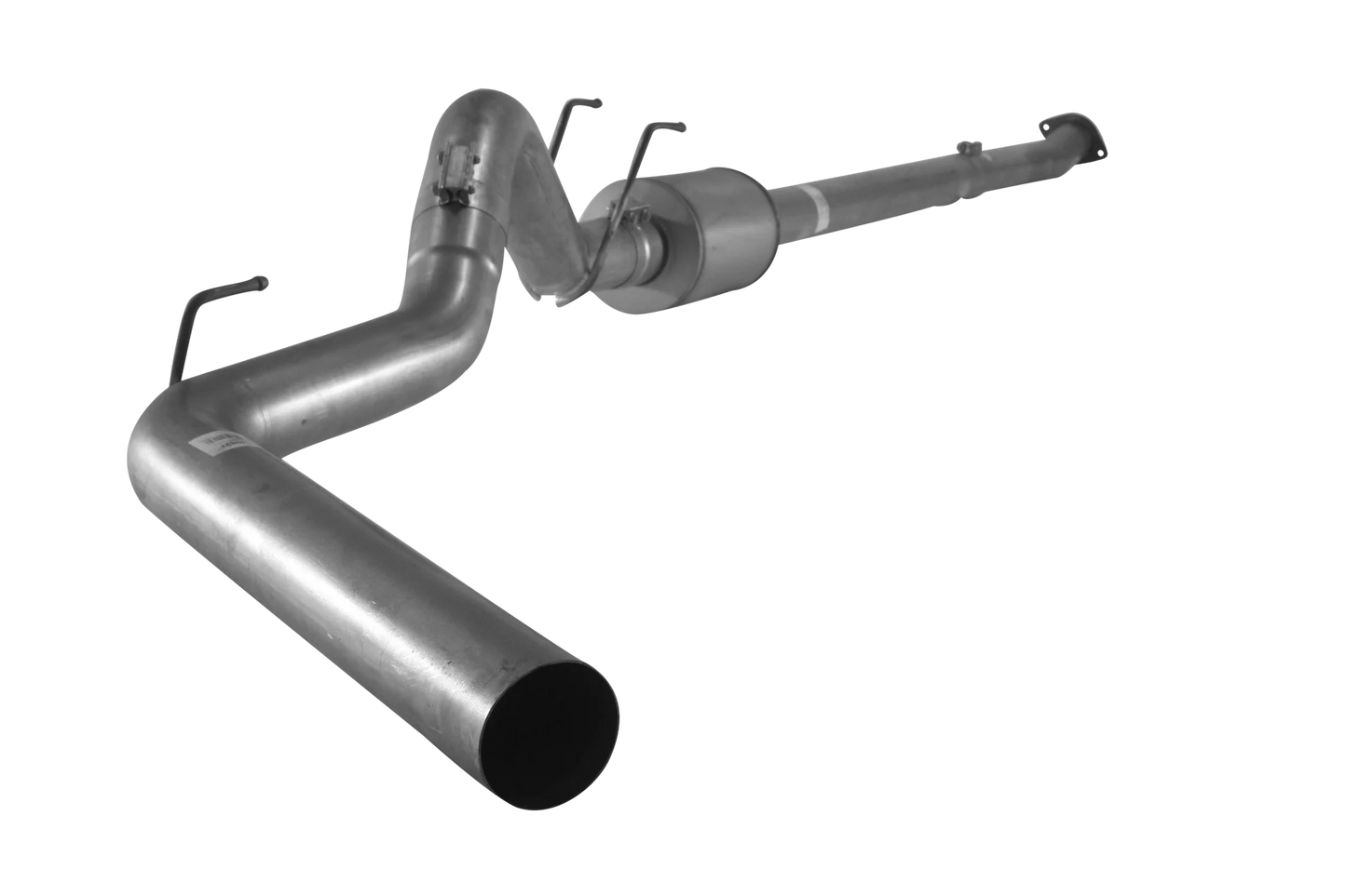 Cab & Chassis 4" Downpipe Back Single Exhaust with Muffler 2011-2019 Ford 6.7L F350/F450/F550 C&C Powerstroke 421016