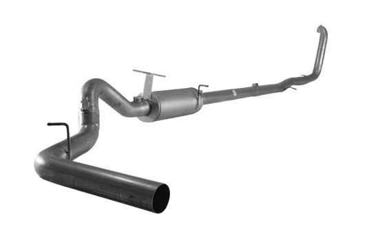 4" Aluminized Turbo Back Single Cab & Chassis With Muffler 1999-2003 Ford 7.3L F250/F350 Powerstroke- 421113