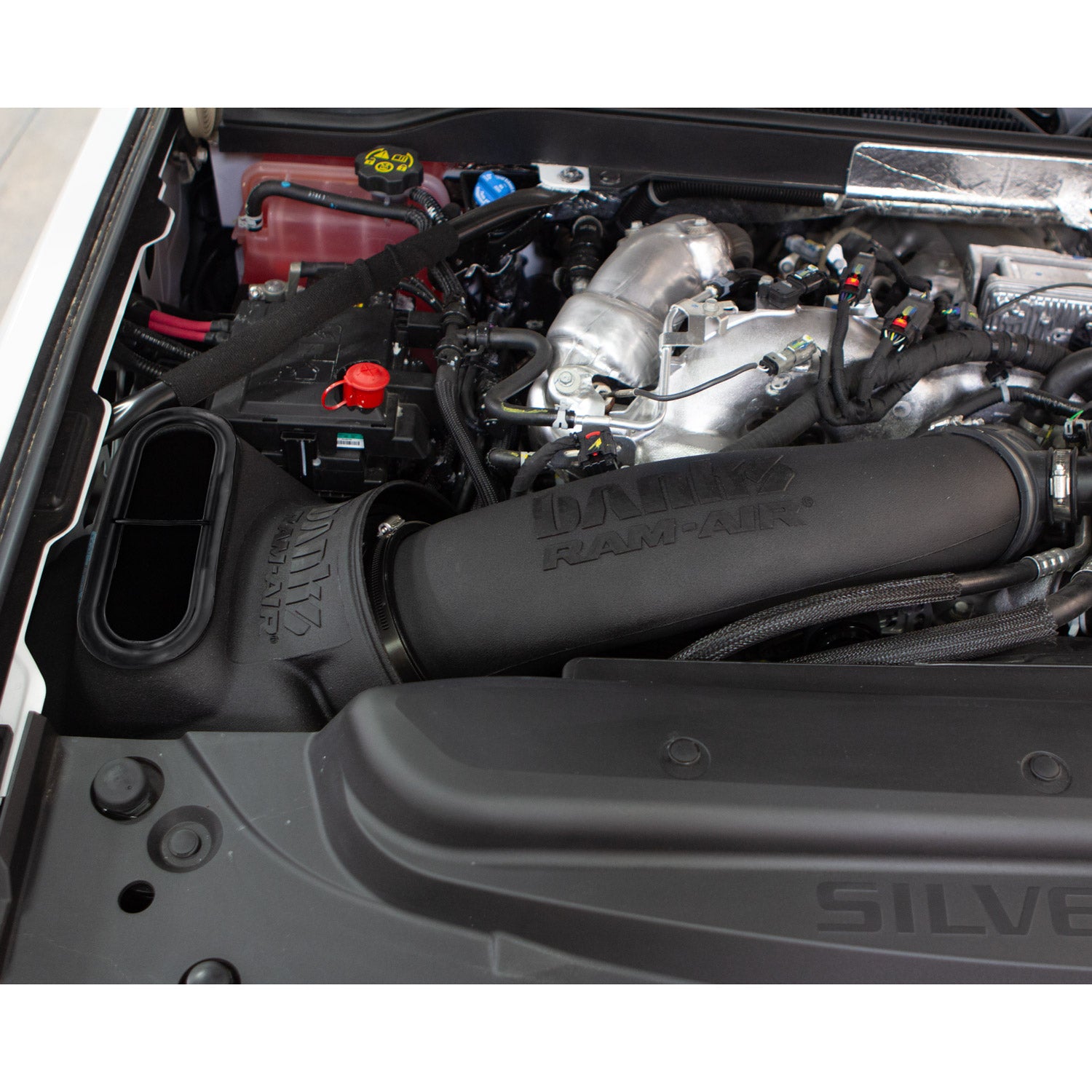 Ram-Air Cold-Air Intake System Oiled Filter for use with 2017-2019 Chevy/GMC 2500 L5P 6.6L Banks Power