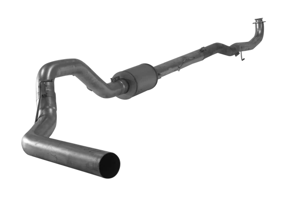 4" Downpipe Back Single With Muffler | Cab & Chassis-2017-2019 GM 2500/3500 6.6L DURAMAX L5P-431024