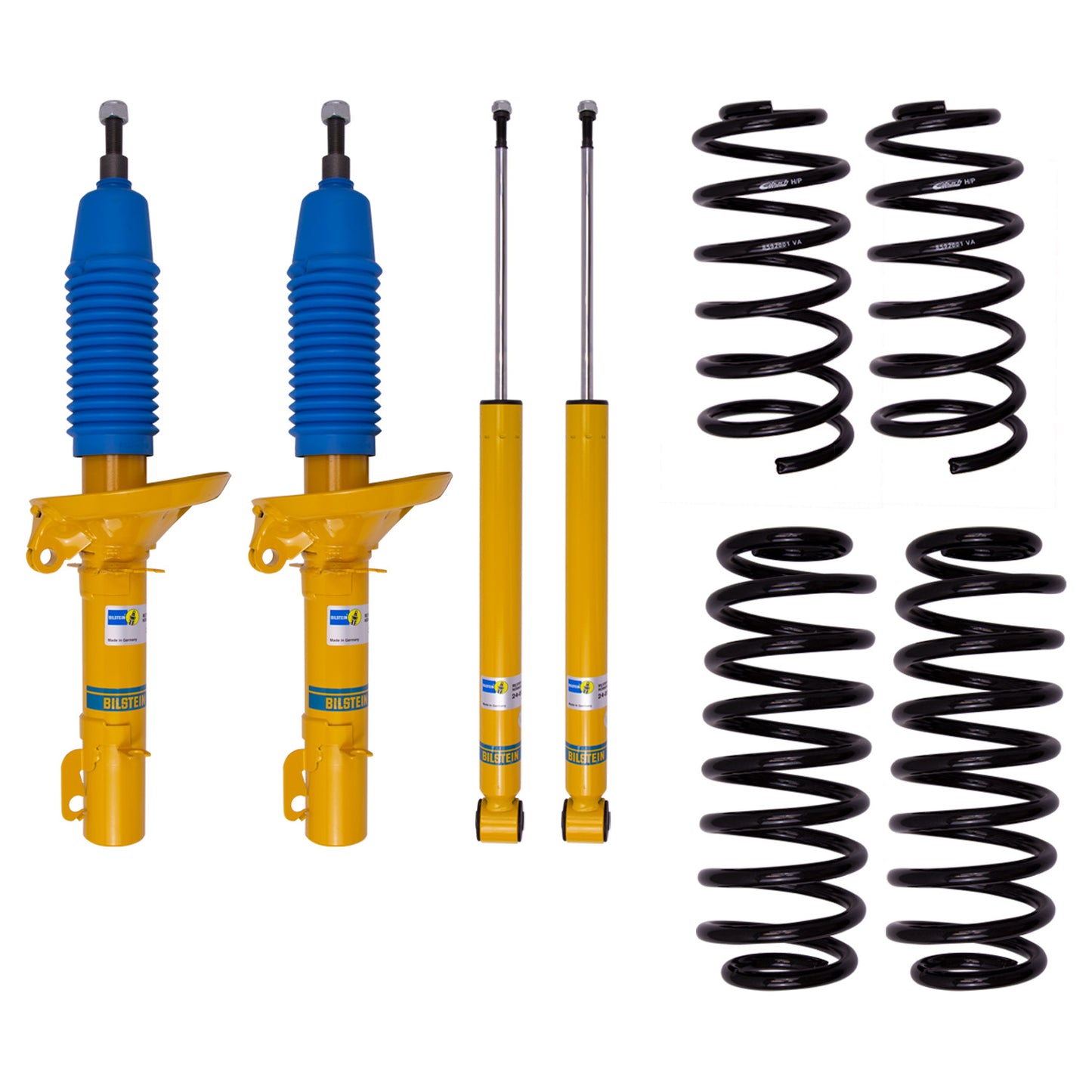 Suspension Kit Volkswagen Beetle 2010-1998 Monotube Front Lowered Height 30mm, up to 1050kg Axle Load Rear Lowered Height 30mm, up to 850kg Axle Load B12 (Pro-Kit) Bilstein