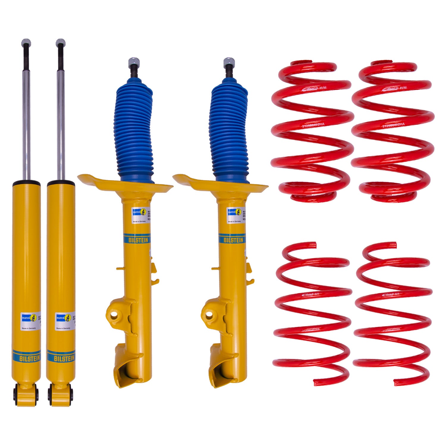 Suspension Kit BMW 318i 1998-1992, 318is 1997-1992 Monotube Front Lowered Height 45-50mm, up to 830kg Axle load Rear Lowered Height 30mm, up to 1070kg Axle Load B12 (Sportline) Bilstein