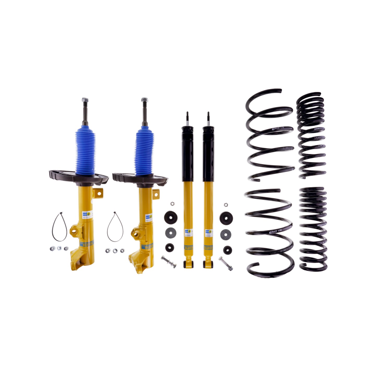 Suspension Kit Mercedes-Benz C240 2005-2001 Monotube Front Lowered Height 30mm up to 1130kg Axle Load Rear Lowered Height 30mm up to 1170kg Axle Load Without Self-Leveling Suspension B12 (Pro-Kit) Bilstein