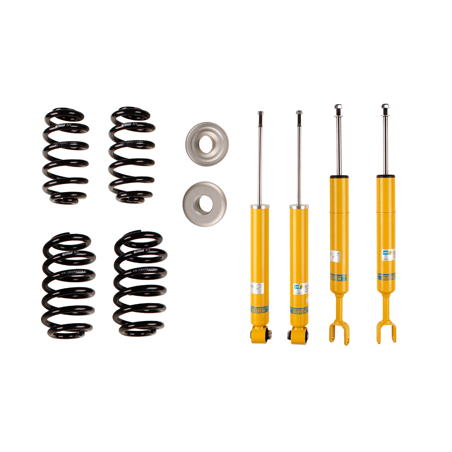 Suspension Kit Audi A4 Quattro 2004-2002 Monotube Front Lowered Height 30mm, up to 1165kg Axle Load Rear Lowered Height 30mm, up to 1150kg Axle Load To Chassis # 8E-5-400 000 B12 (Pro-Kit) Bilstein