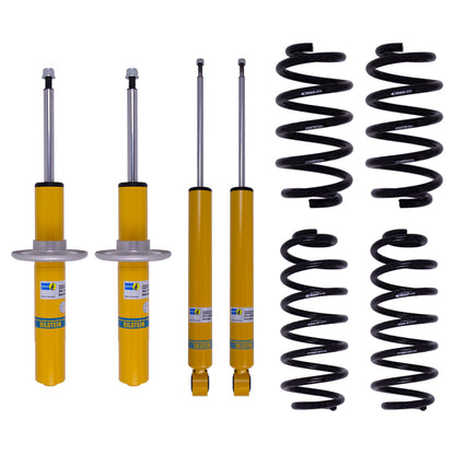 Suspension Kit Audi S4 2016-2010 Monotube Front Lowered Height 35mm, up to 1215kg Axle Load Rear Lowered Height 30mm, up to 1160kg Axle Load Without Electronic or Self-Leveling Suspension B12 (Pro-Kit) Bilstein