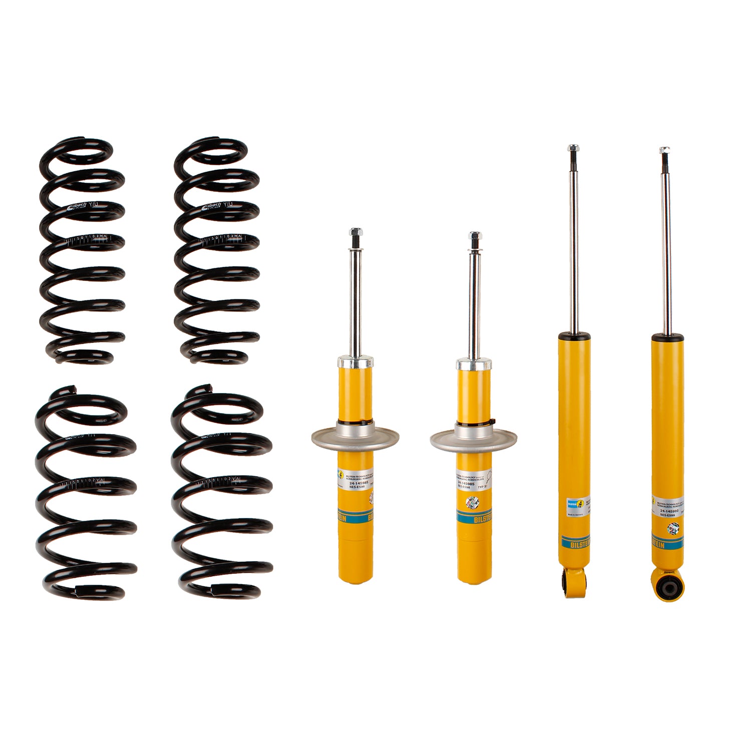 Suspension Kit Audi A4 Quattro 2012-2009 Monotube Front Lowered Height 30mm, up to 1105kg Axle Load Rear Lowered Height 30mm, up to 1225kg Axle Load B12 (Pro-Kit) Bilstein