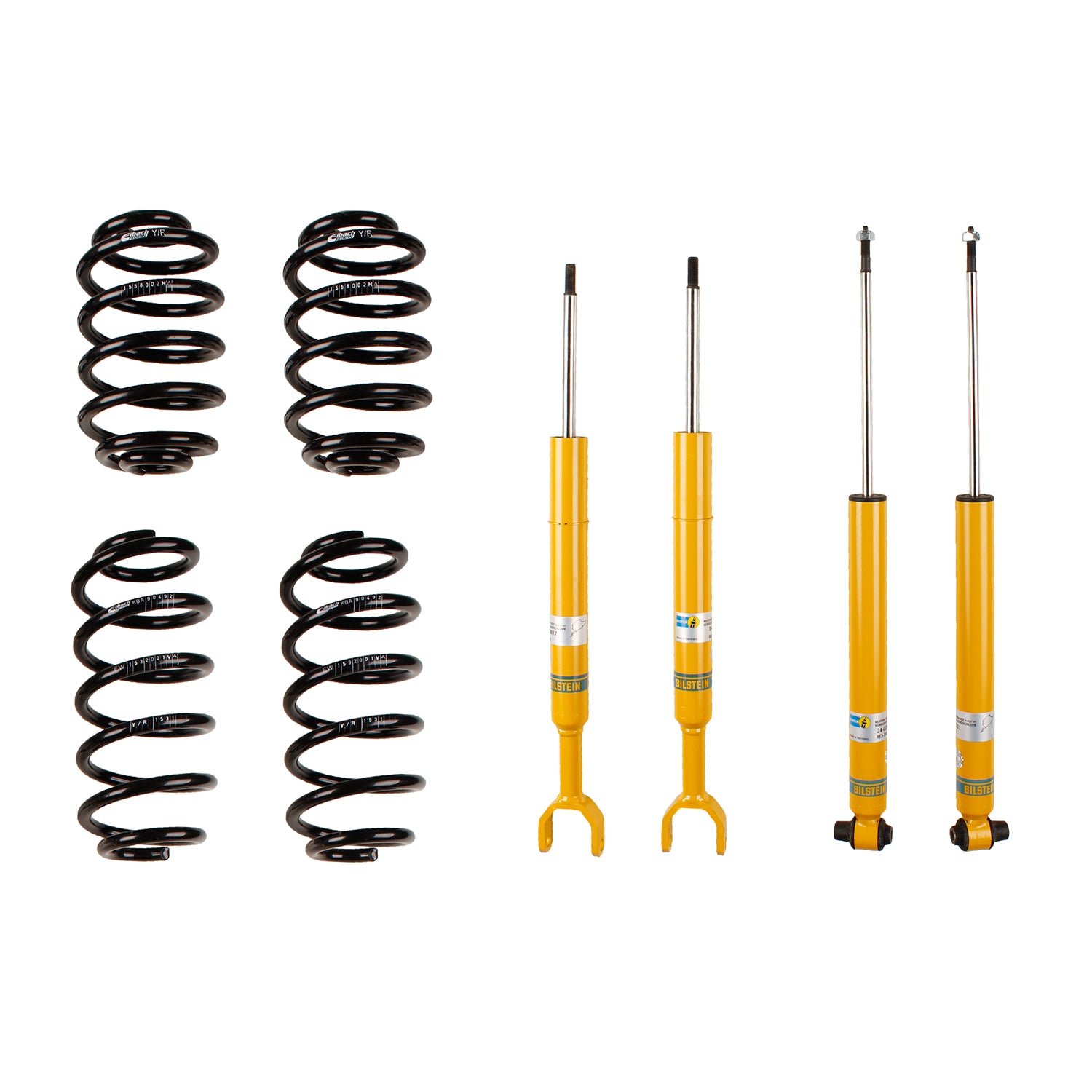 Suspension Kit Volkswagen Passat 2001-1998 Monotube Front Lowered Height 30mm up to 1090kg Axle Load Rear Lowered Height 30mm up to 1080kg Axle Load Without Self-Leveling Suspension B12 (Pro-Kit) Bilstein