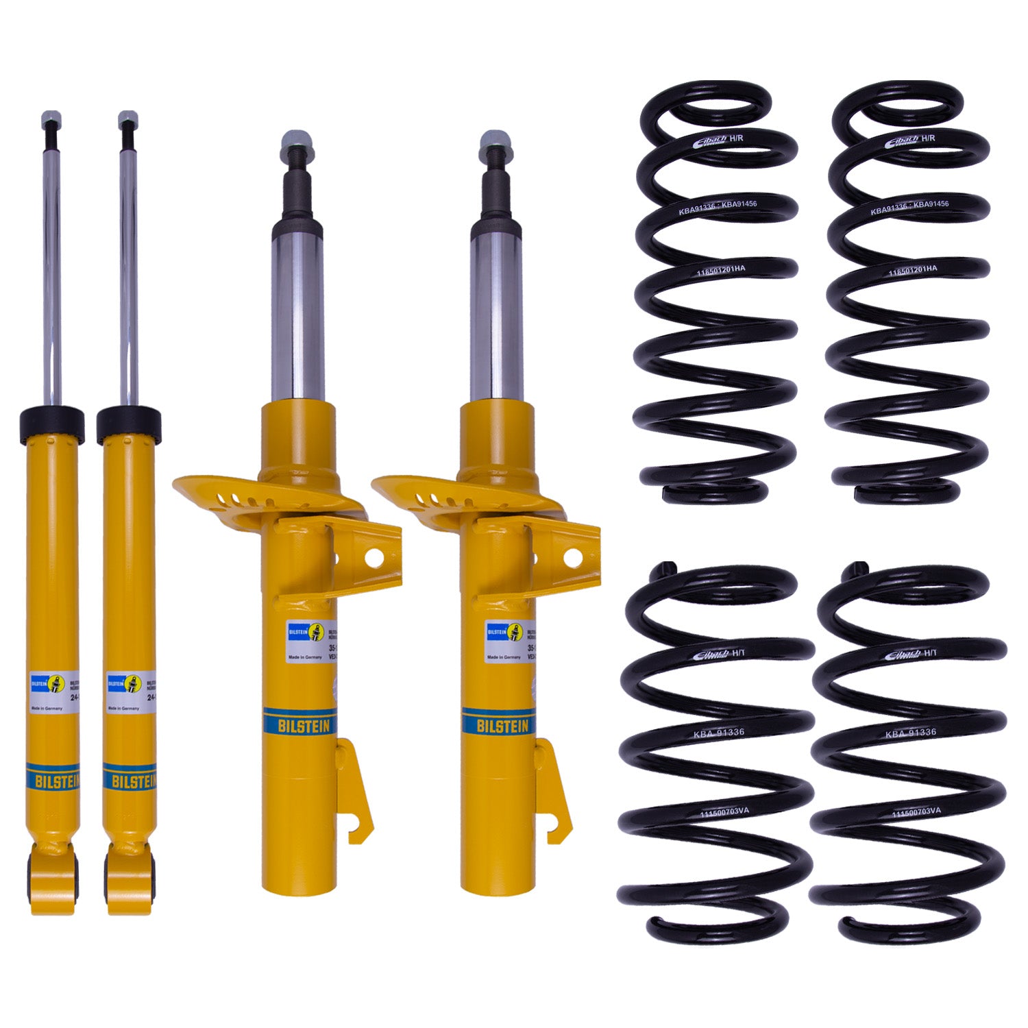 Suspension Kit Volkswagen Passat 2010-2007 Monotube Front Lowered Height 30mm up to 1180kg Axle Load Rear Lowered Height 30mm up to 1130kg Axle Load Without Electronic or Self-Leveling Suspension With 55mm Outside Strut Diameter B12 (Pro-Kit) Bilstein