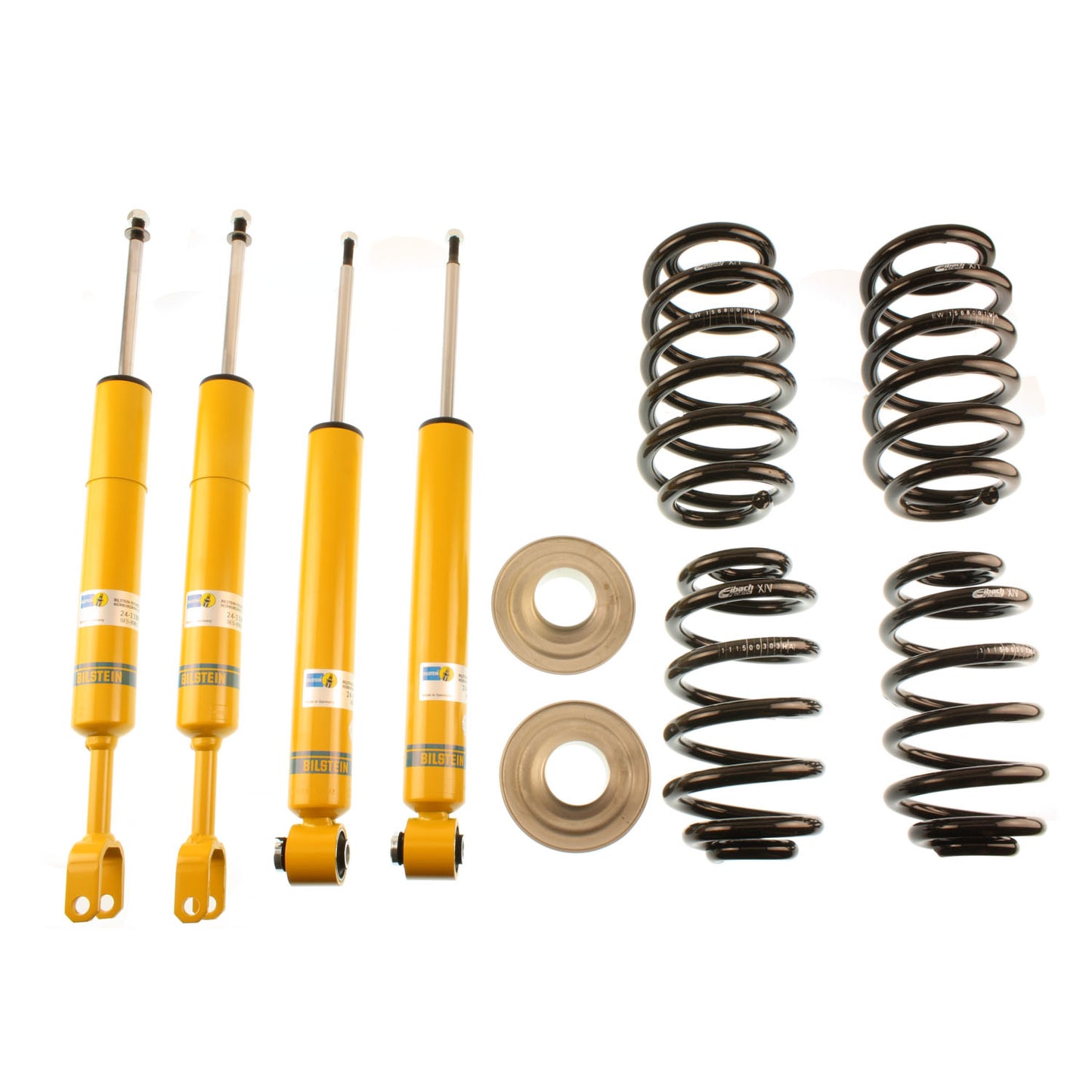 Suspension Kit Audi A4 Quattro 2008-2003 Monotube Front Lowered Height 30mm, up to 1165kg Axle Load Rear Lowered Height 30mm, up to 1130kg Axle Load From Chassis # 8E-2-400001 B12 (Pro-Kit) Bilstein