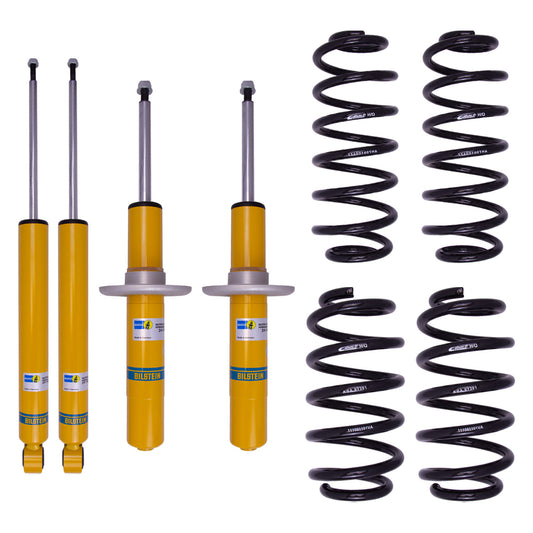 Suspension Kit Audi A5 Quattro 2017-2010 Monotube Front Lowered Height 20-25mm, up to 1120kg Axle Load Rear Lowered Height 15-20mm, up to 1095kg Axle Load Without Electronic Suspension B12 (Pro-Kit) Bilstein