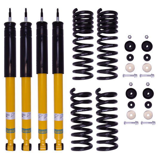 Suspension Kit Mercedes-Benz E300 1999-1996 Monotube Front Lowered Height 35mm up to 1095kg Axle Load Rear Lowered Height 30mm up to 1165kg Axle Load Without Electronic Suspension From Chassis # A394036 B12 (Pro-Kit) Bilstein