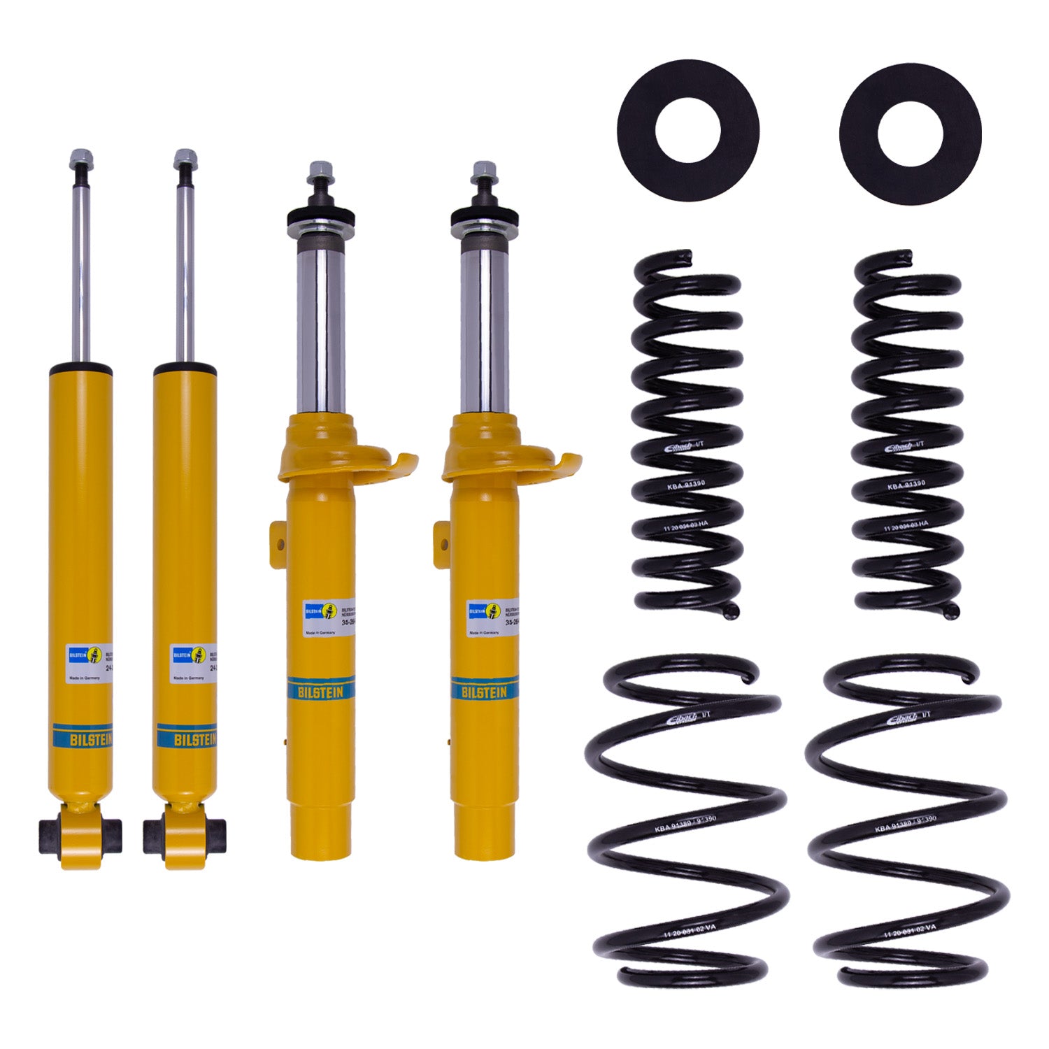 Suspension Kit BMW 330e 2018-2016 435i Gran Coupe 2016-2015 440i Gran Coupe 2020-2017 Monotube Front Lowered Height 30mm up to 1020kg Axle Load Rear Lowered Height 30mm up to 1280kg Axle Load Without Electronic Suspension B12 (Pro-Kit) Bilstein