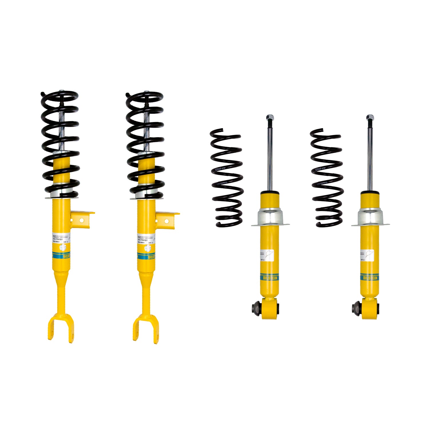 Suspension Kit BMW 640i 2018-2012, 650i 2018-2012 Monotube Front Lowered Height 25mm, up to 1140kg Axle Load Rear Lowered Height 20mm, up to 1350kg Axle Load Without Electronic Suspension B12 (Pro-Kit) Bilstein