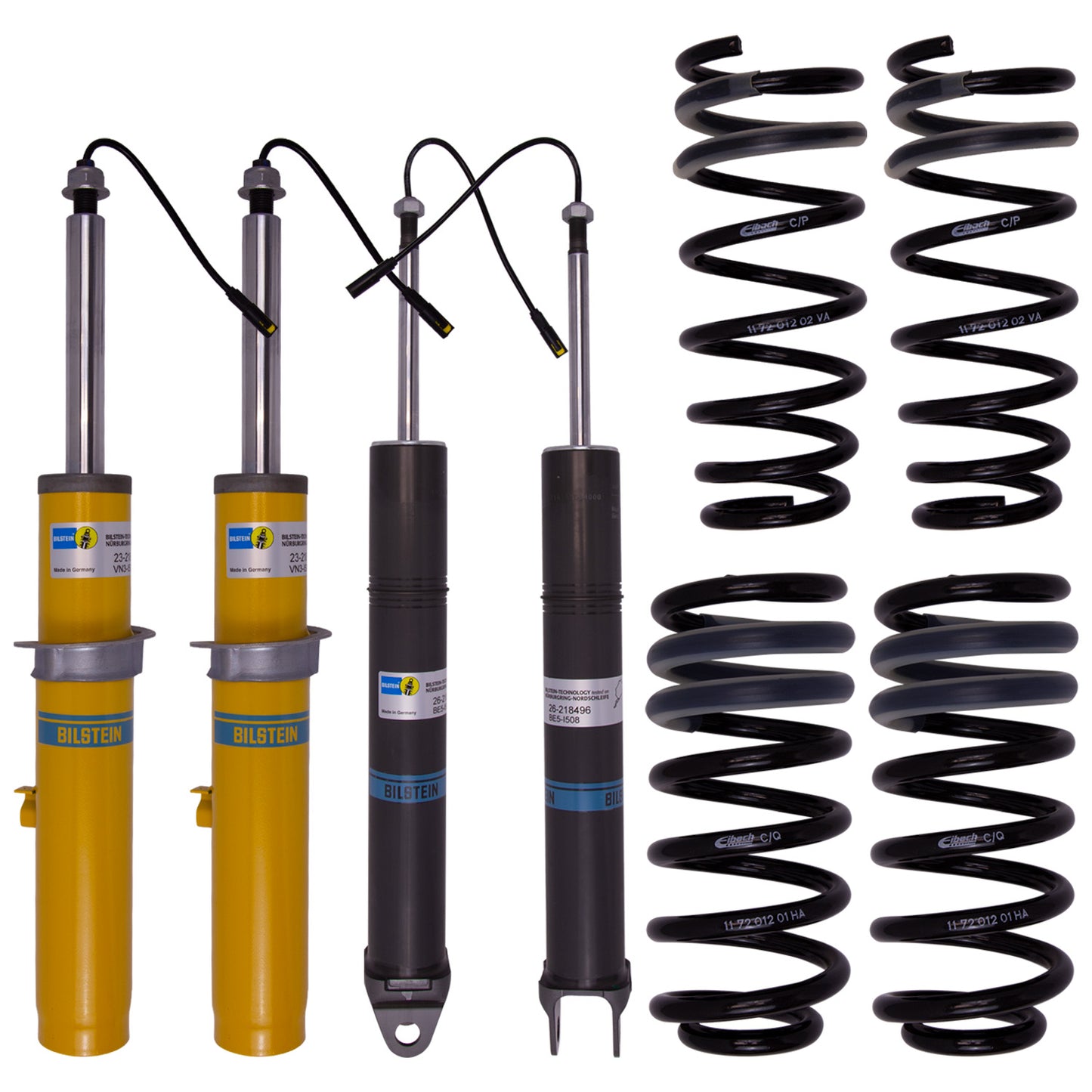 Suspension Kit Porsche 911 2019-2013 Monotube/Twintube Front Lowered Height 20-25mm, up to 800kg Axle Load Rear Lowered Height 15mm, up to 1215kg Axle Load With Electronic Suspension (PASM) B12 (Pro-Kit) Bilstein