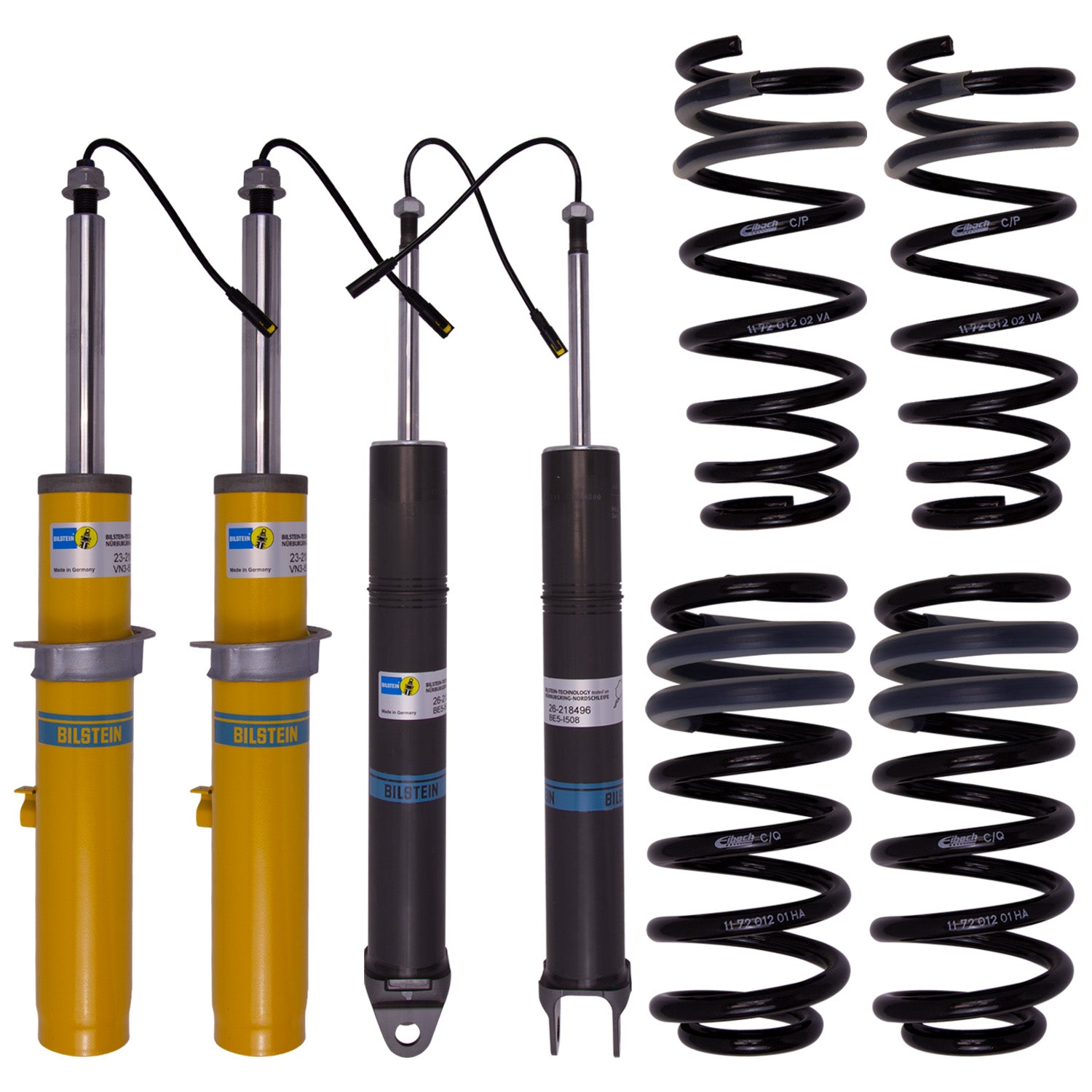 Suspension Kit Porsche 911 2019-2013 Monotube/Twintube Front Lowered Height 20-25mm, up to 800kg Axle Load Rear Lowered Height 15mm, up to 1215kg Axle Load With Electronic Suspension (PASM) B12 (Pro-Kit) Bilstein