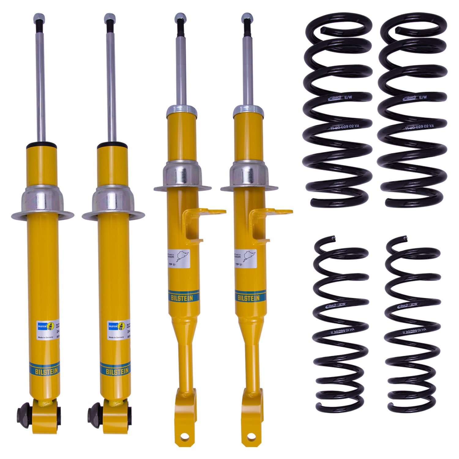 Suspension Kit BMW 650i Gran Coupe 2019-2013 Monotube Front Lowered Height 25mm, up to 1260kg Axle Load Rear Lowered Height 20mm, up to 1350kg Axle Load Without Electronic Suspension B12 (Pro-Kit) Bilstein