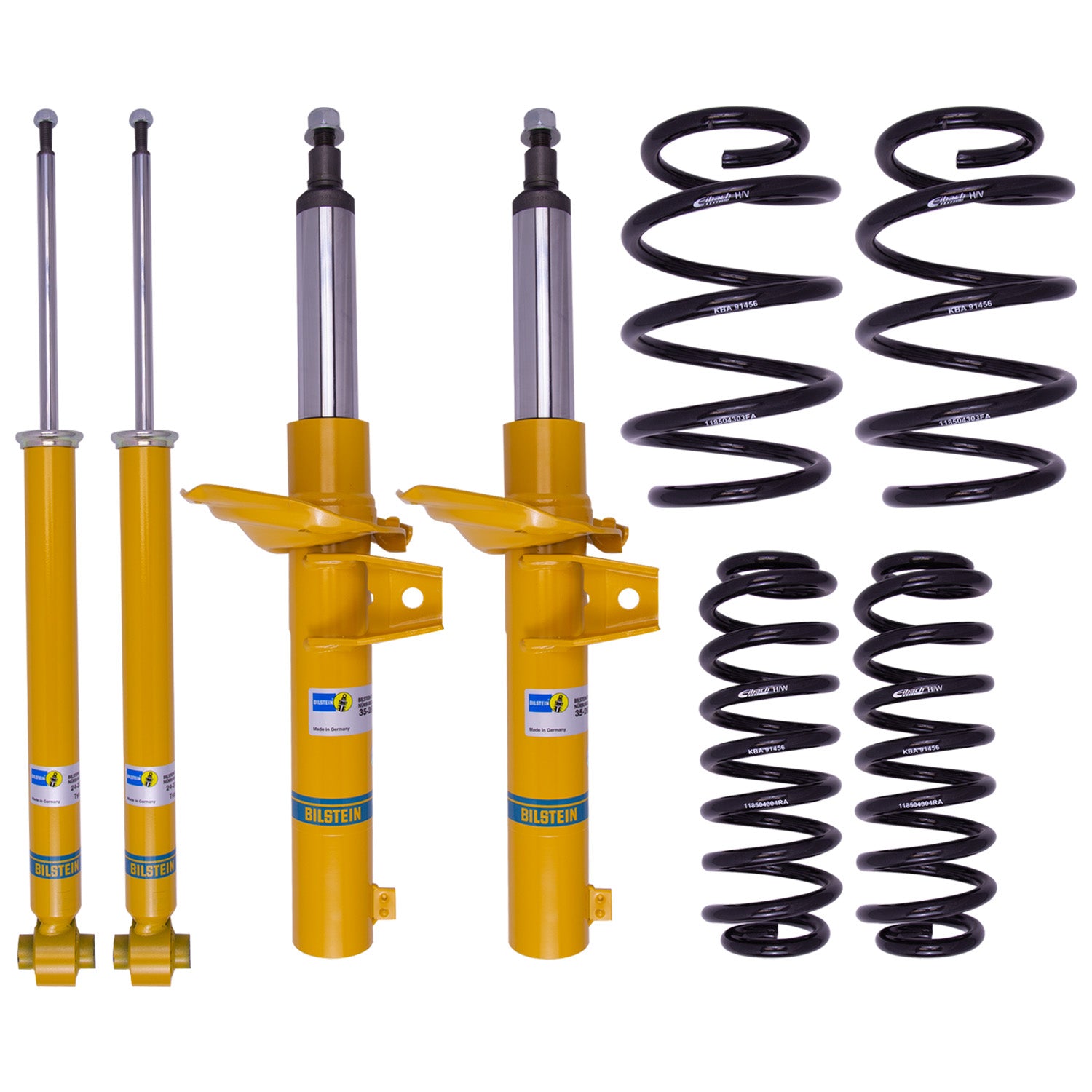 Suspension Kit Volkswagen Tiguan 2021-2018 Monotube Front Lowered Height 30mm, up to 1210kg Axle Load Rear Lowered Height 30mm, up to 1190kg Axle Load B12 (Pro-Kit) Bilstein