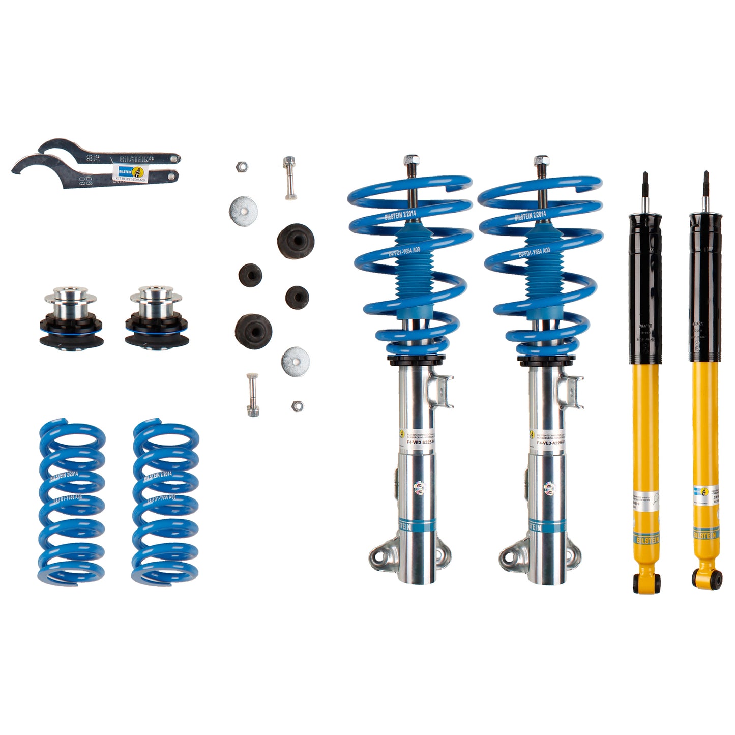 Suspension Kit Mercedes-Benz C32 AMG Monotube Front Lowered Height 30-50mm up to 1130kg Axle Load Suspension Wheel spacers may be required for some wheel/tire combinations Sport Suspension B14 (PSS) Bilstein