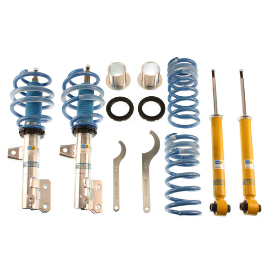 Suspension Kit Hyundai Genesis Coupe 2016-2010 Monotube Front Lowered Height 20-30mm, up to 1000kg Axle Load Rear Lowered Height 10-30mm, up to 1050kg Axle Load Requires model year 2011 front sway bar links B14 (PSS) Bilstein